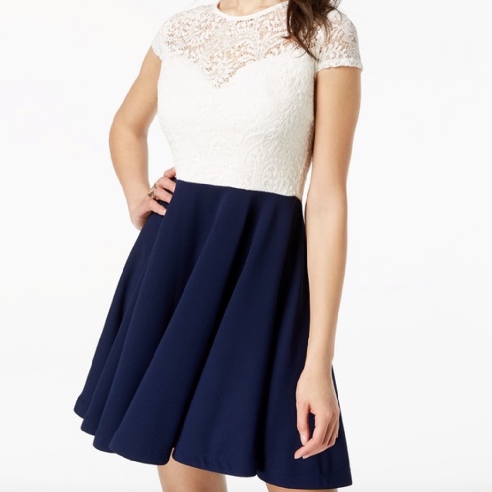B. Darlin Women’’s Bo-backed Juniors Dress